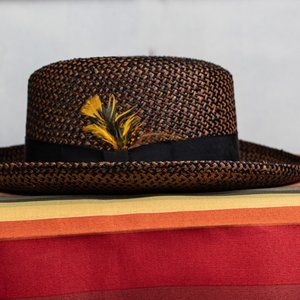 Roberto Collection by Broner Straw Hat Fedora